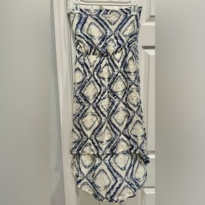 O’Neill  small strapless. High low blue & white